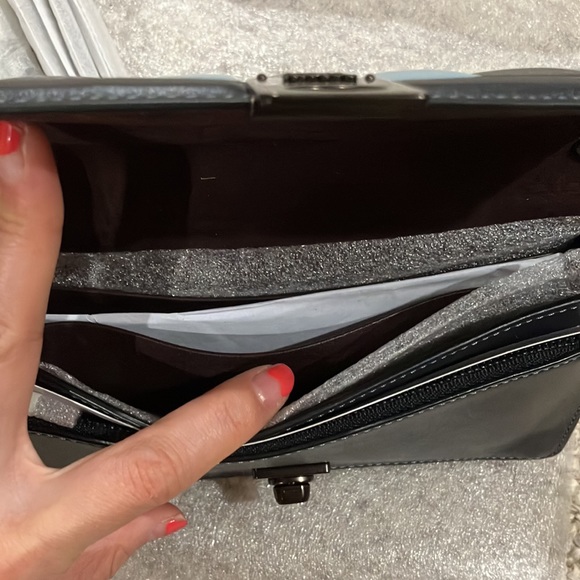 Coach Hutton Clutch With Colorblock Quilting 856 - Picture 11 of 14